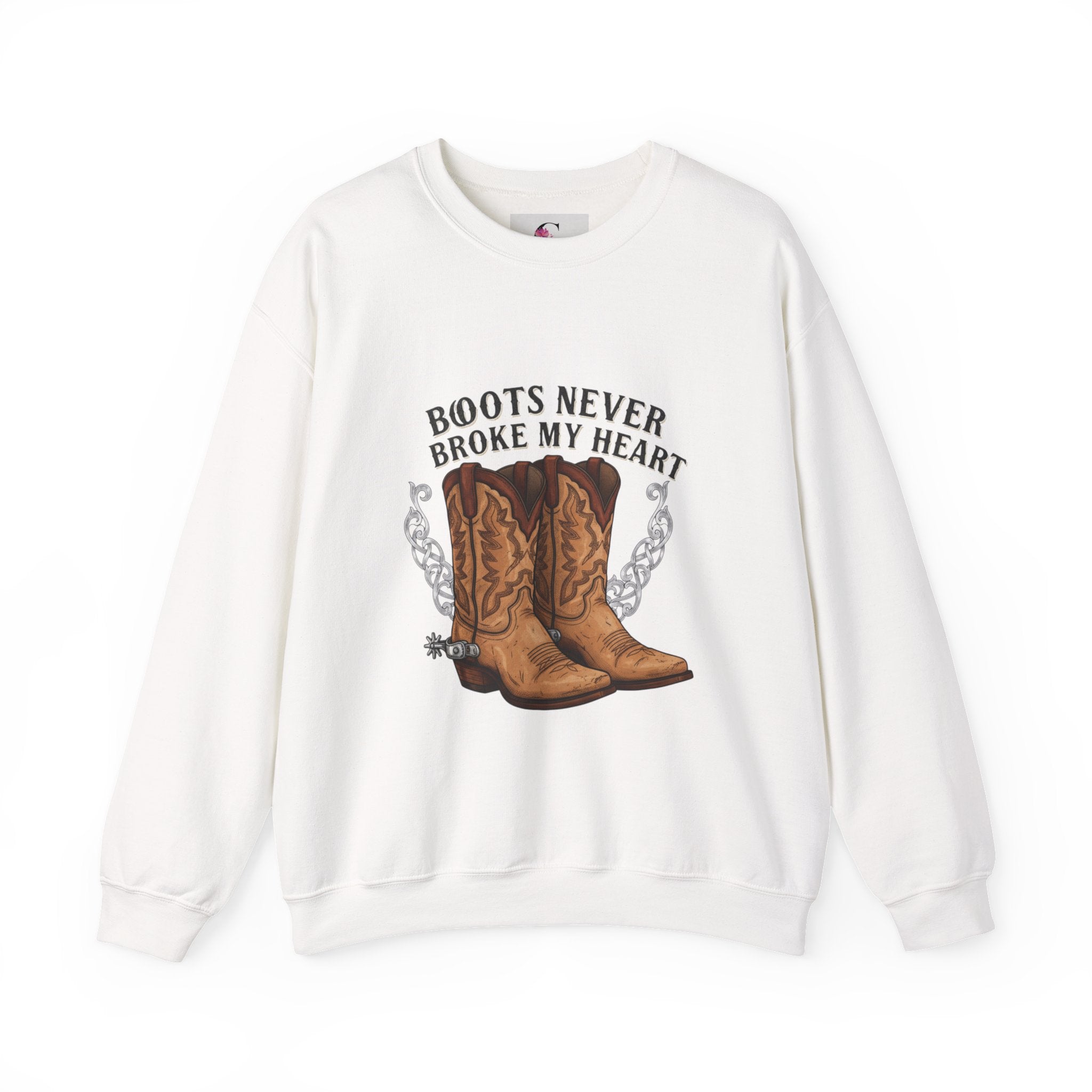 “Boots Never Broke My Heart” Western Sweatshirt