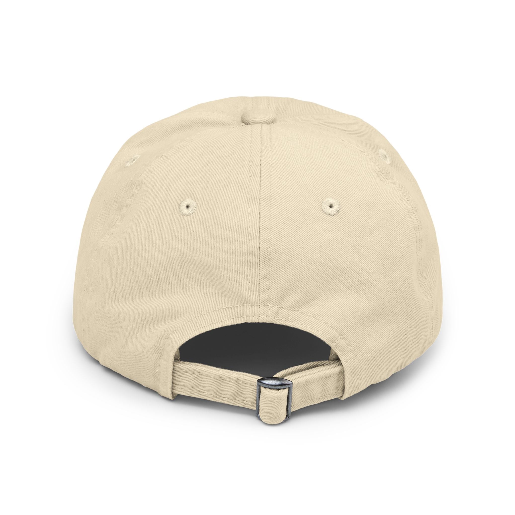 Benito Bowl Distressed Baseball Cap – Retro Football Helmet & Goalposts Design