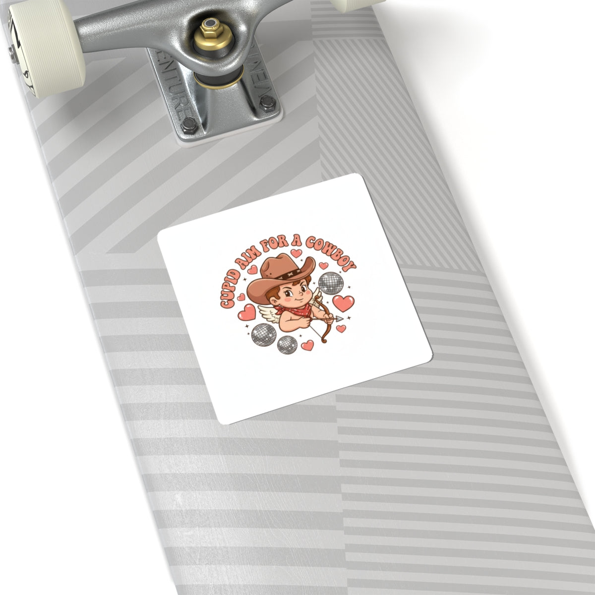 “Cupid Aim for a Cowboy” Valentine Sticker | Western Valentine