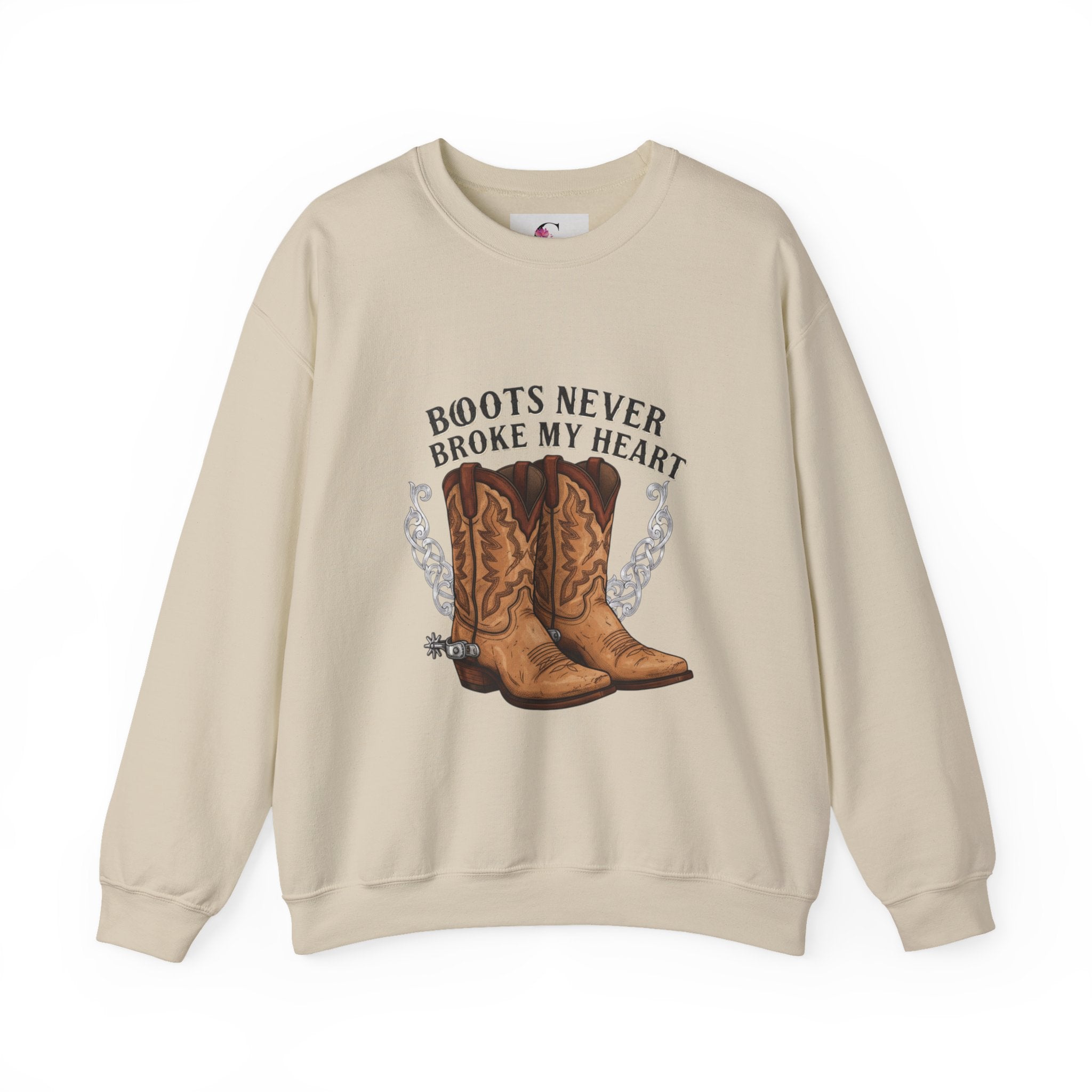 “Boots Never Broke My Heart” Western Sweatshirt