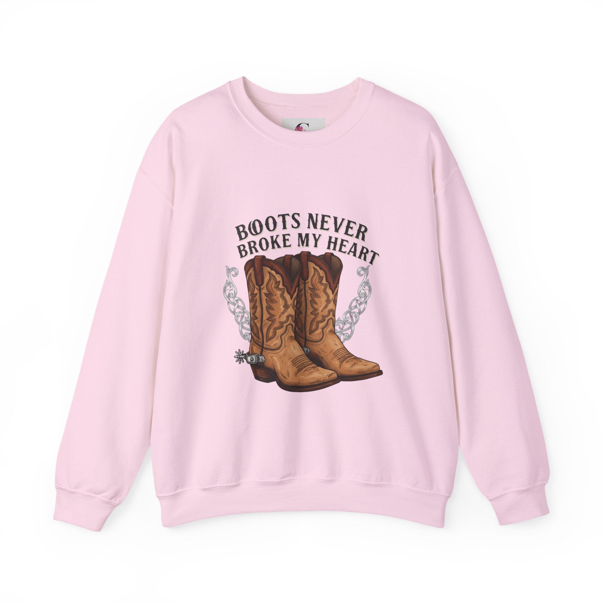 “Boots Never Broke My Heart” Western Sweatshirt