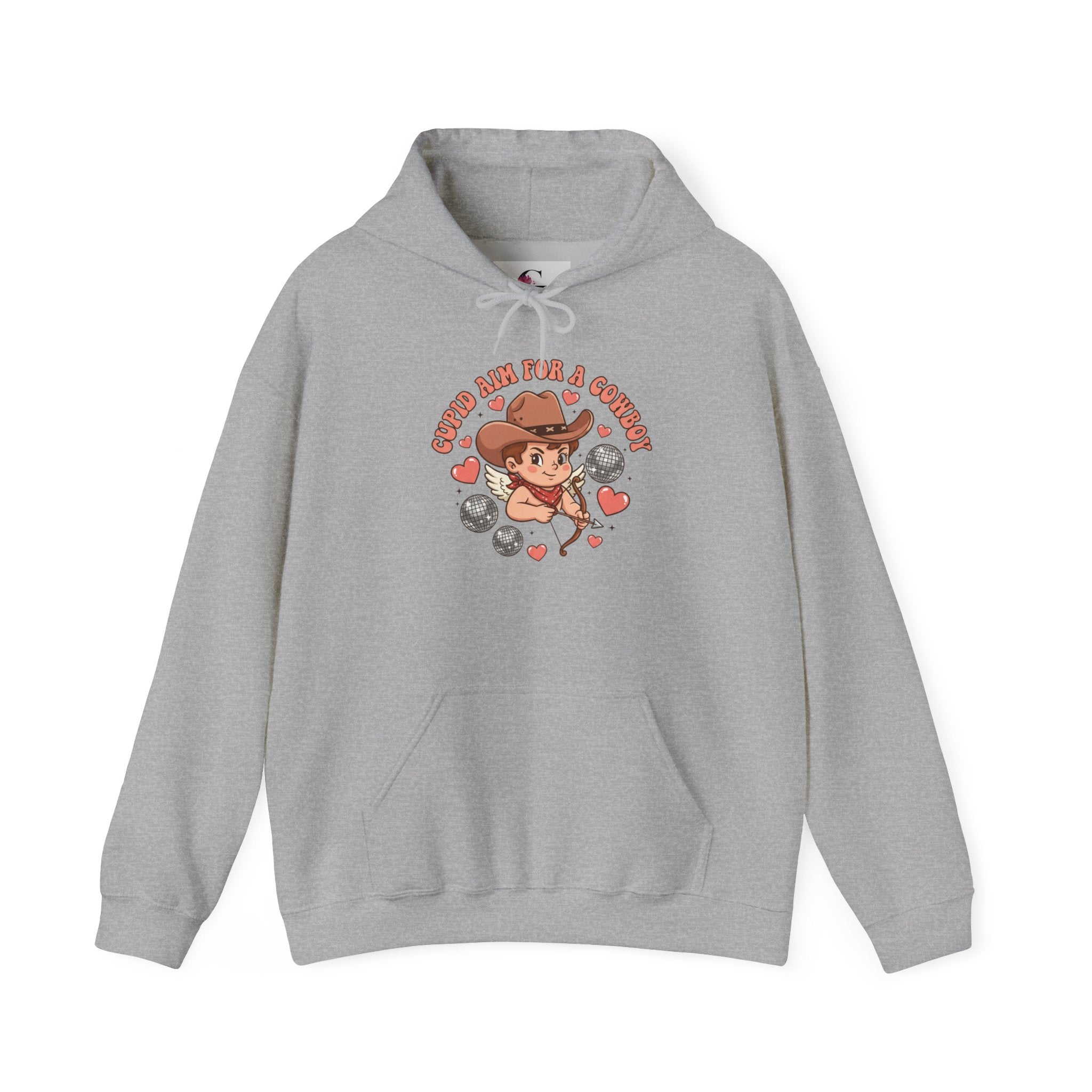 Cowgirl Heart Badge Hoodie | Western Valentine, Rope Boots Design