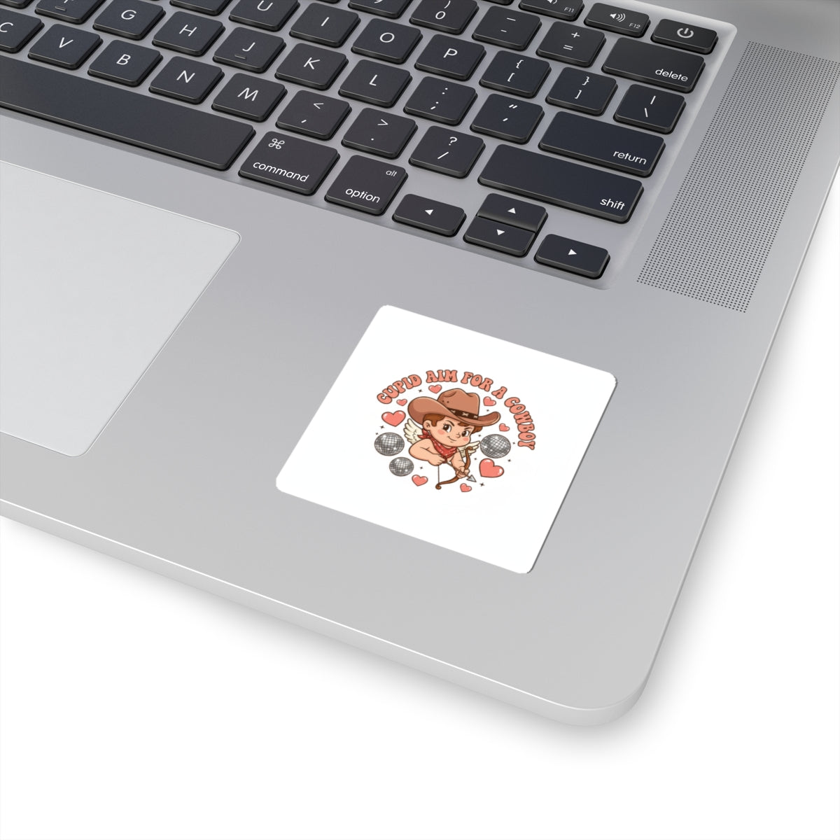 “Cupid Aim for a Cowboy” Valentine Sticker | Western Valentine